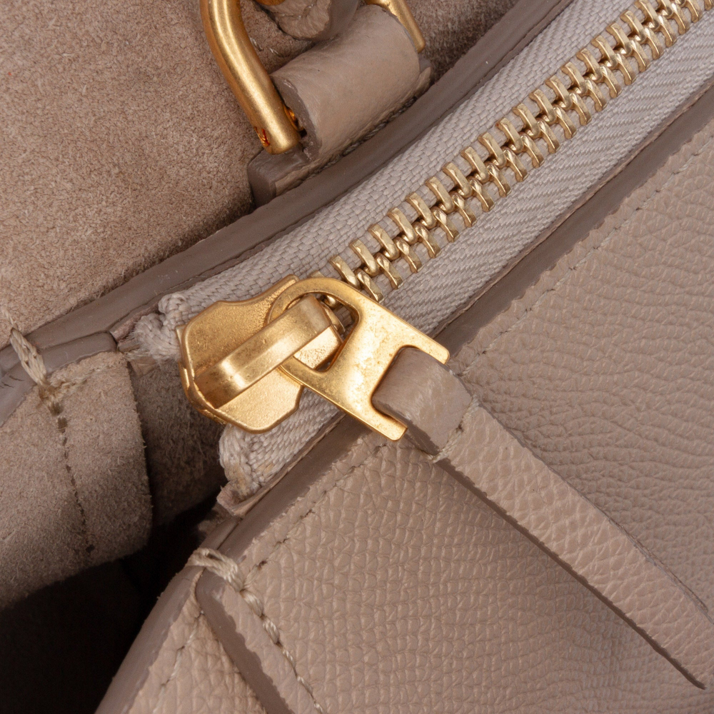 Celine Belt Bag Micro Grained Calfskin Leather 3-Ways Tote Bag Brown