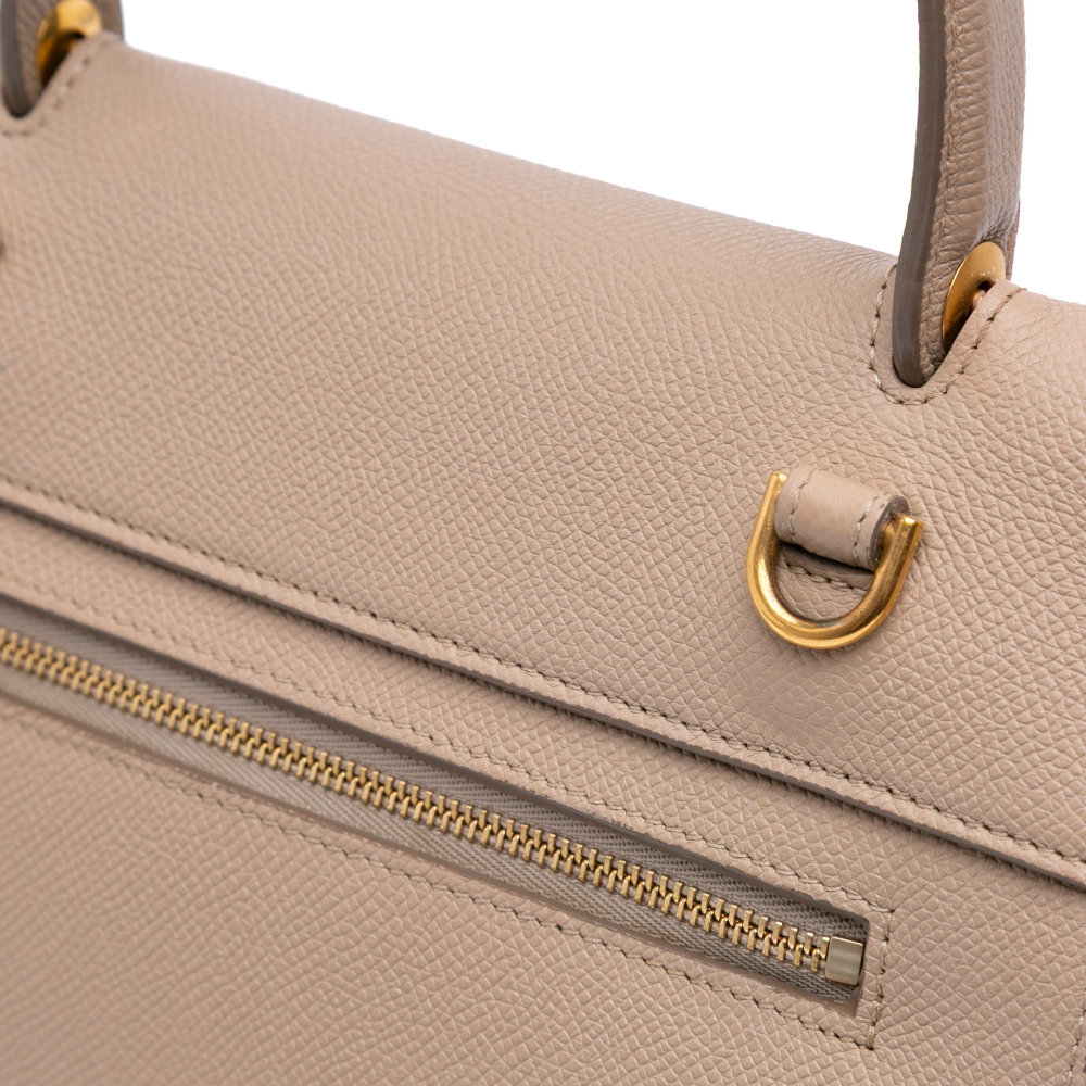 Celine Belt Bag Micro Grained Calfskin Leather 3-Ways Tote Bag Brown