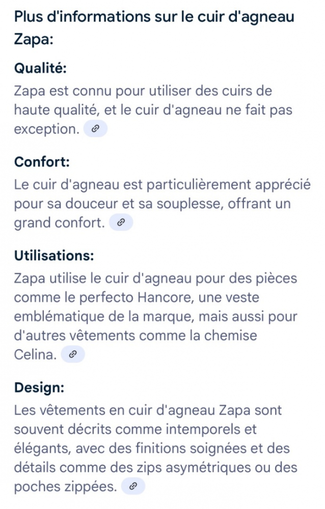 Zapa Perfecto double fermeture