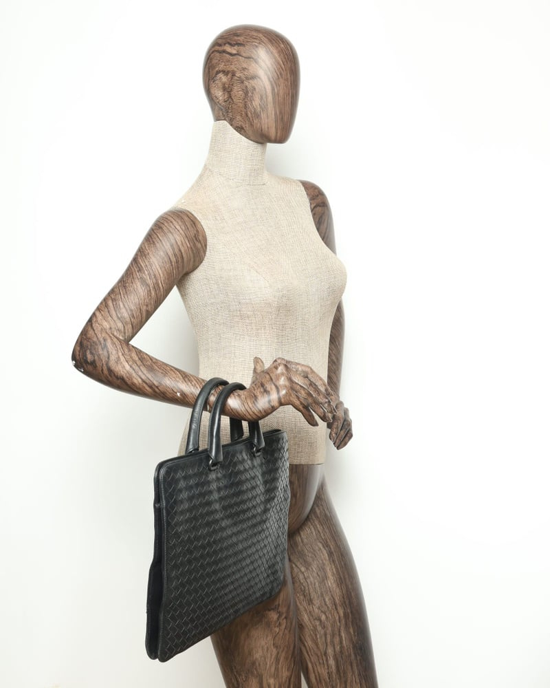 Bottega Veneta Intrecciato Briefcase Bag