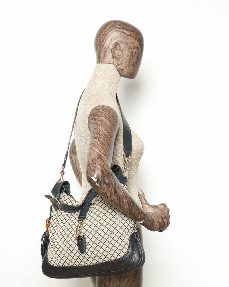 Gucci New Jackie Bamboo Tassel Bag
