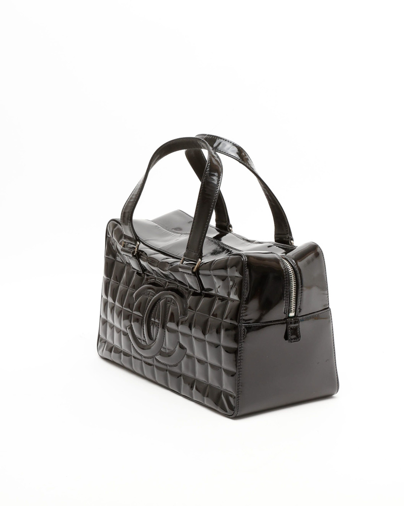 Chanel Patent Chocolate Bar Bag