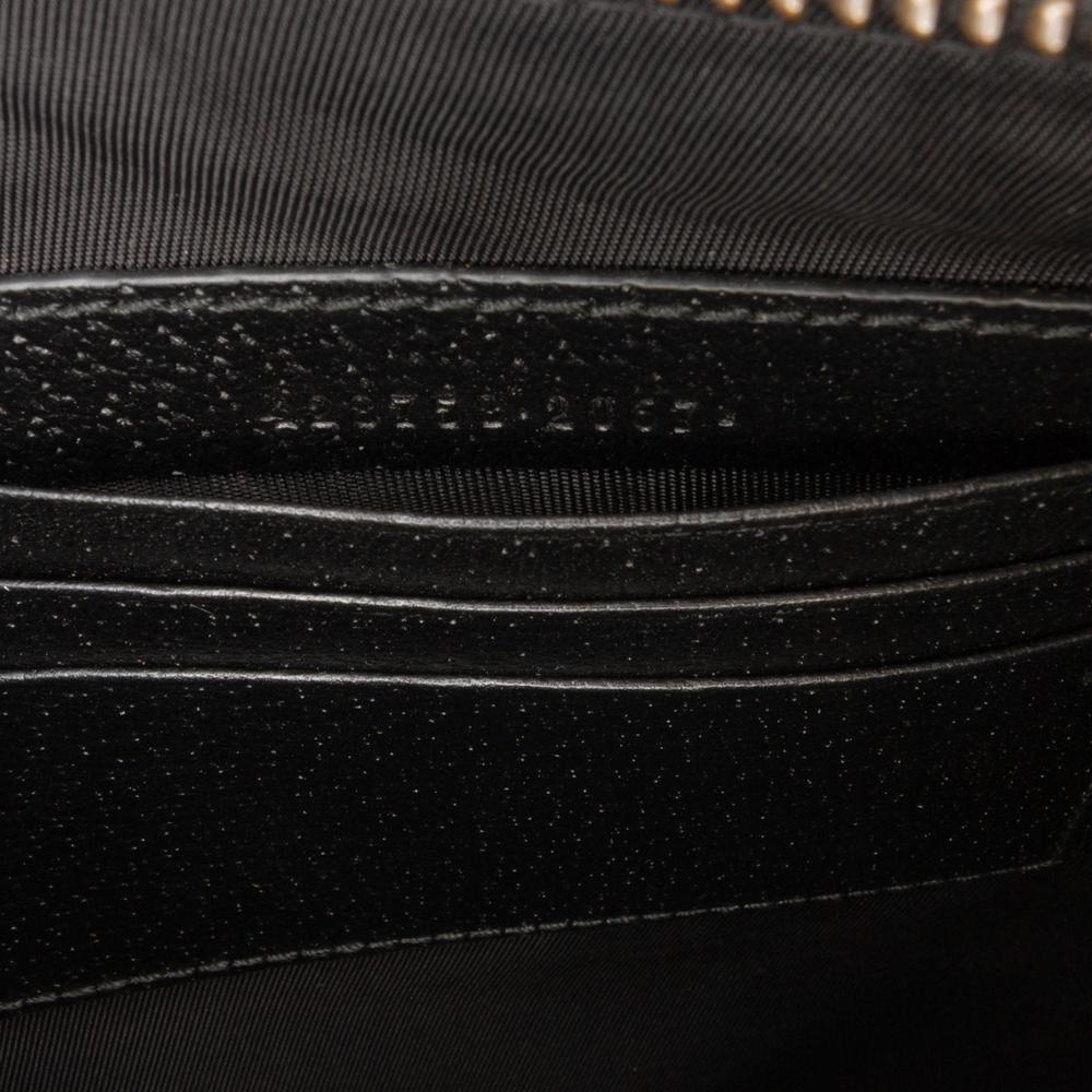 Gucci AB Gucci Black Calf Leather Web Agora Clutch Italy