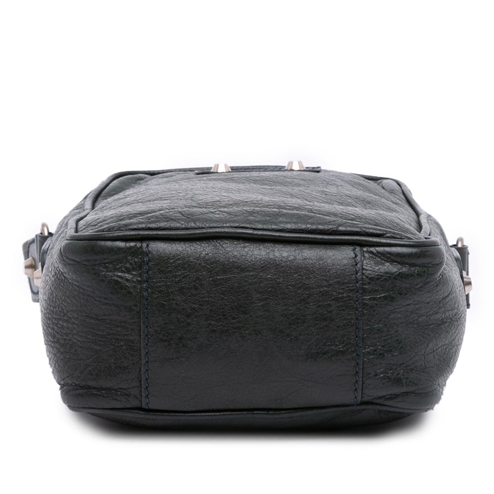 Balenciaga Green Lambskin Motocross Classic Reporter Crossbody Italy