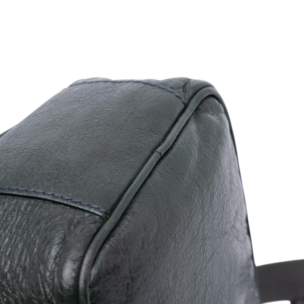 Balenciaga Green Lambskin Motocross Classic Reporter Crossbody Italy