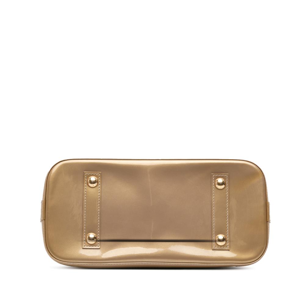 Louis Vuitton AB Louis Vuitton Gold Vernis Leather Leather Monogram Vernis Alma PM France