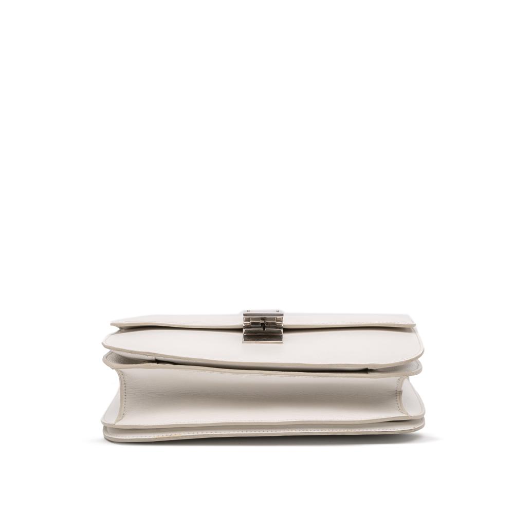 Celine B Celine White Calf Leather Medium skin Classic Box Italy