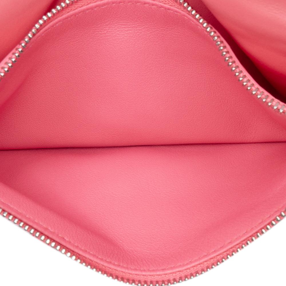 Ferragamo B Ferragamo Pink Blush Calf Leather Mini Padded Viva Bow Crossbody Italy