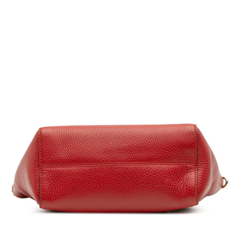 Gucci AB Gucci Red Calf Leather Mini Swing Satchel Italy