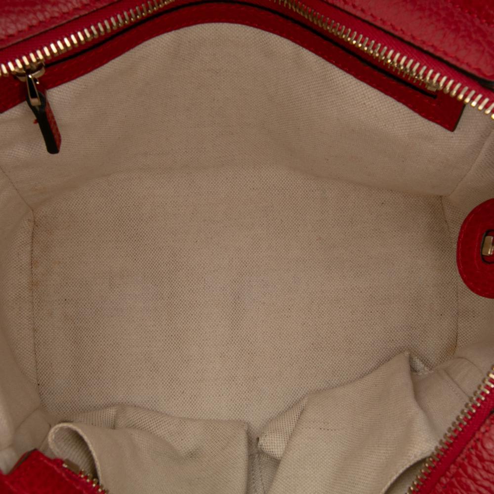 Gucci AB Gucci Red Calf Leather Mini Swing Satchel Italy