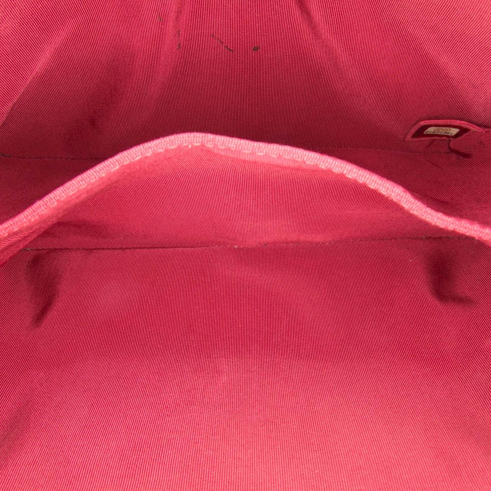 Chanel AB Chanel Red Goatskin Leather Quilted Patent Pagoda Accordion Flap France