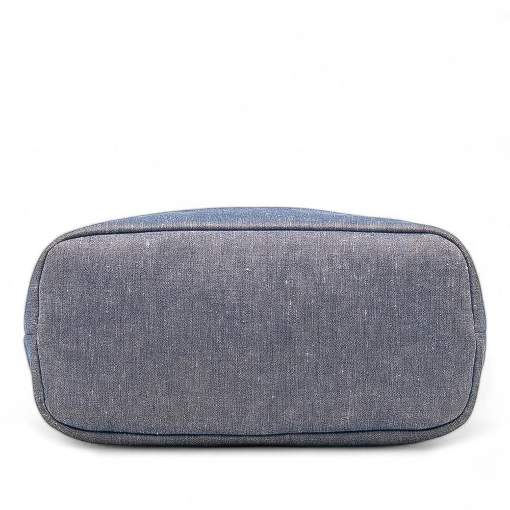 Chanel B Chanel Blue Denim Denim Fabric Quilted Medallion Backpack Italy