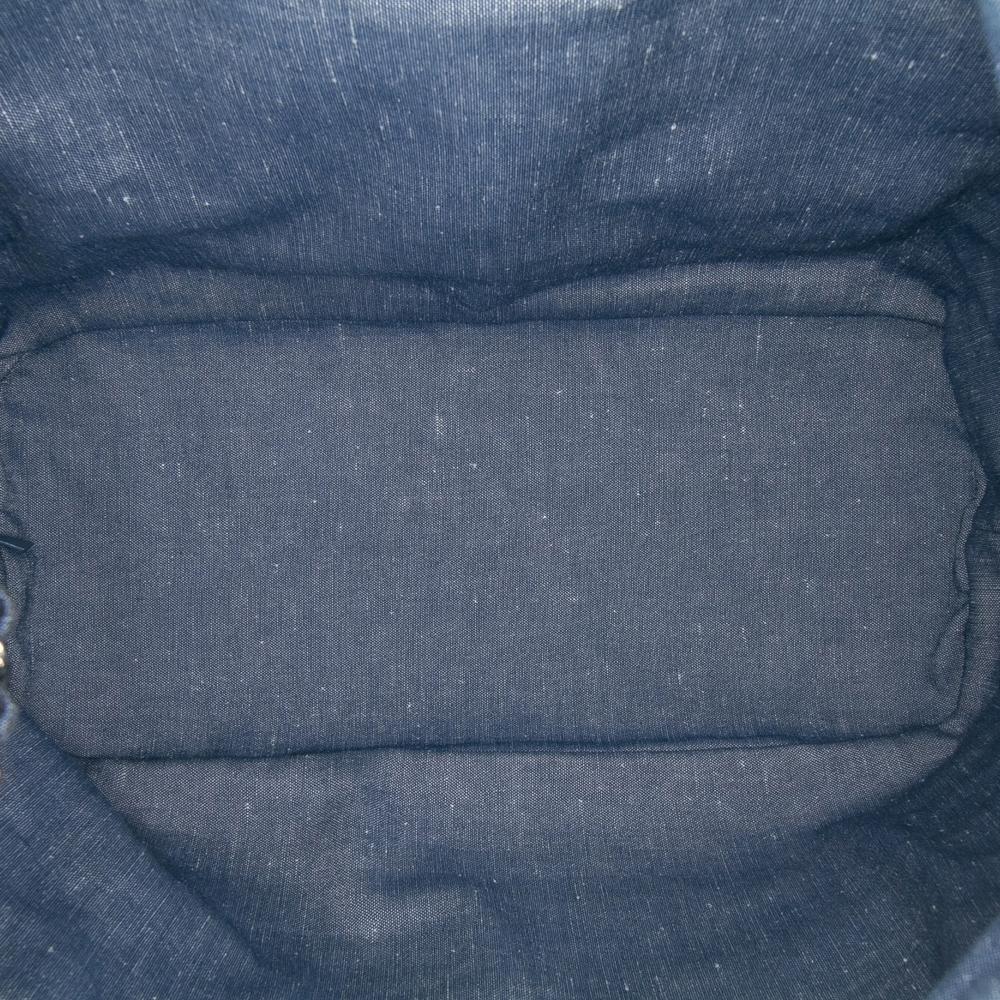 Chanel B Chanel Blue Denim Denim Fabric Quilted Medallion Backpack Italy