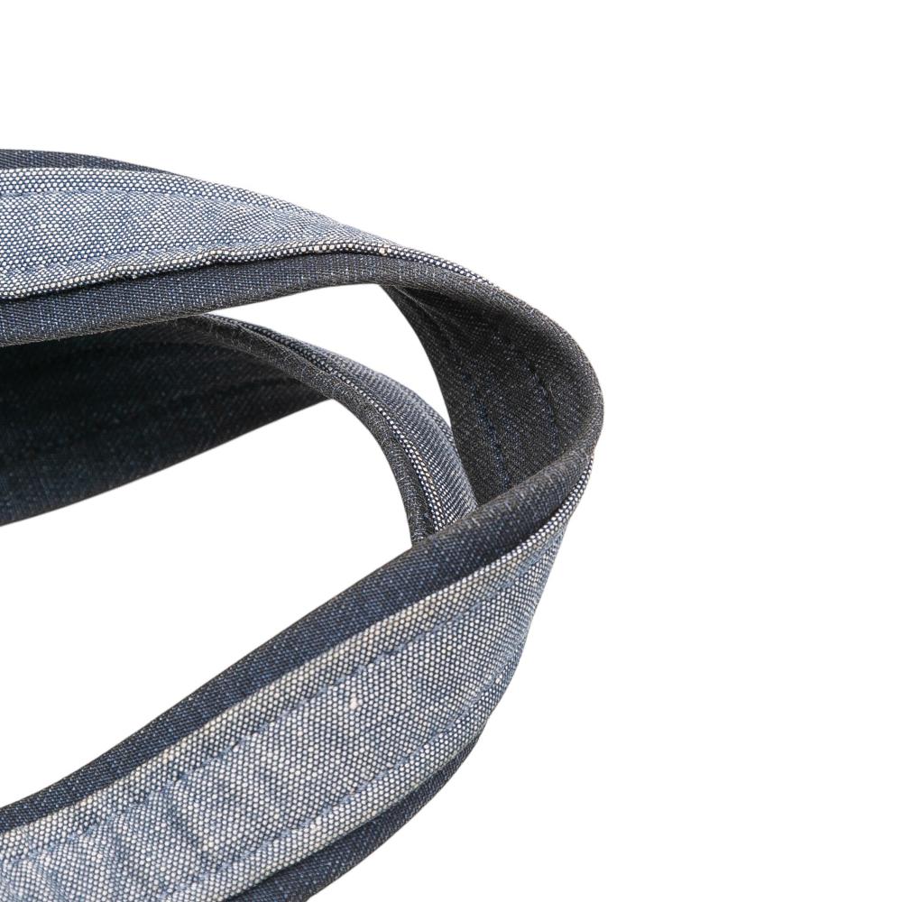 Chanel B Chanel Blue Denim Denim Fabric Quilted Medallion Backpack Italy