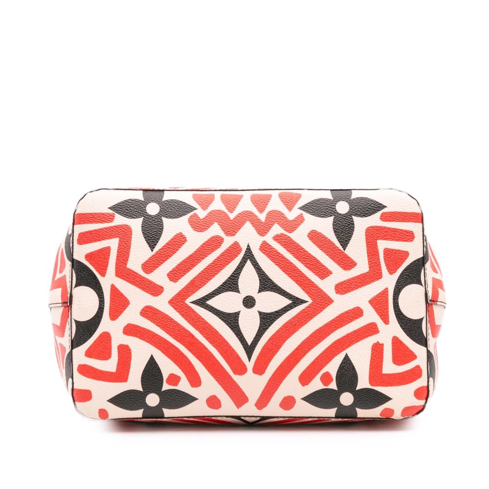 Louis Vuitton AB Louis Vuitton Red Monogram Canvas Canvas Monogram Giant Crafty Neonoe MM Italy