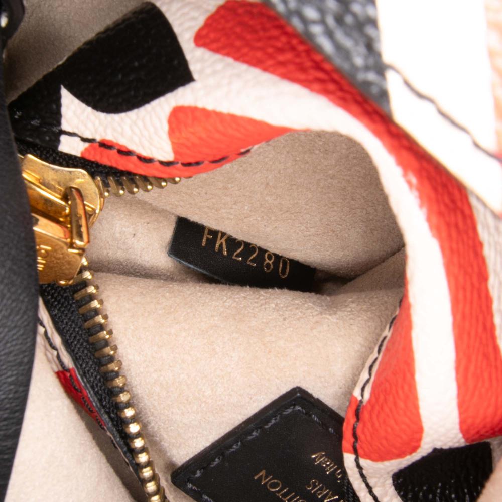 Louis Vuitton AB Louis Vuitton Red Monogram Canvas Canvas Monogram Giant Crafty Neonoe MM Italy