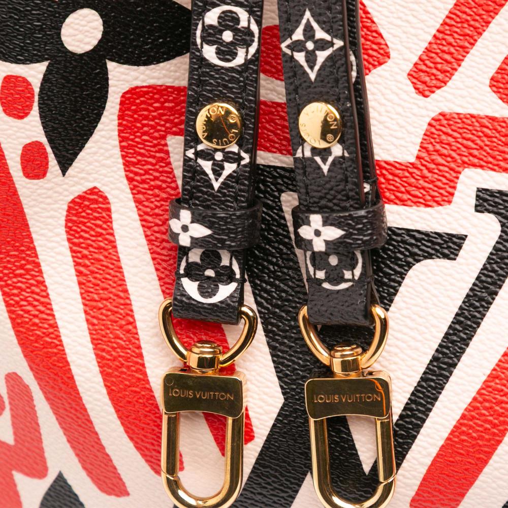 Louis Vuitton AB Louis Vuitton Red Monogram Canvas Canvas Monogram Giant Crafty Neonoe MM Italy