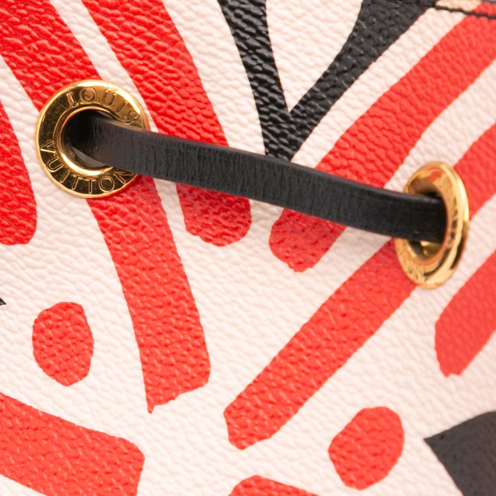 Louis Vuitton AB Louis Vuitton Red Monogram Canvas Canvas Monogram Giant Crafty Neonoe MM Italy