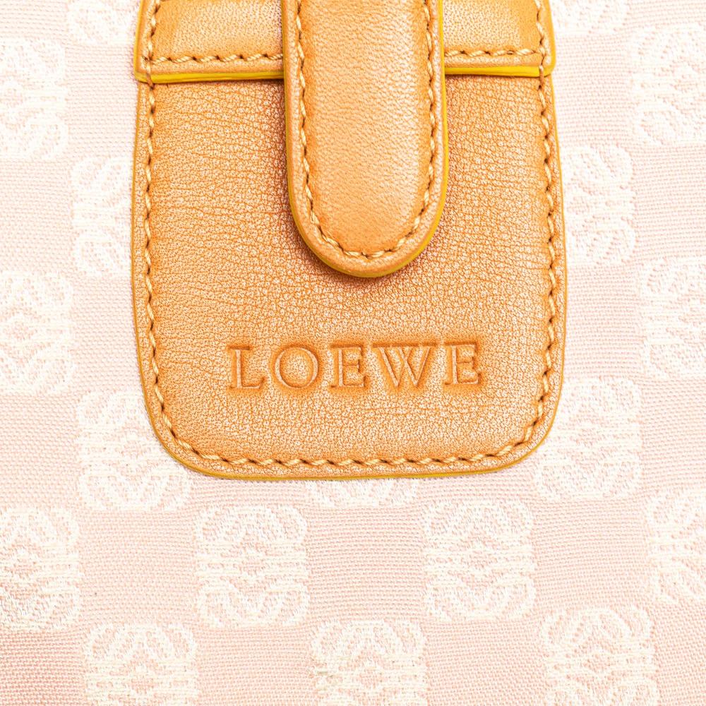 Loewe B LOEWE Pink Light Pink Canvas Fabric Anagram Crossbody Spain