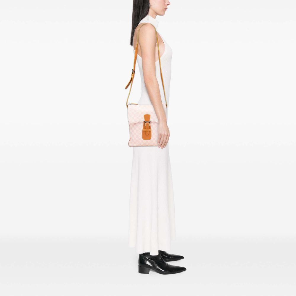 Loewe B LOEWE Pink Light Pink Canvas Fabric Anagram Crossbody Spain