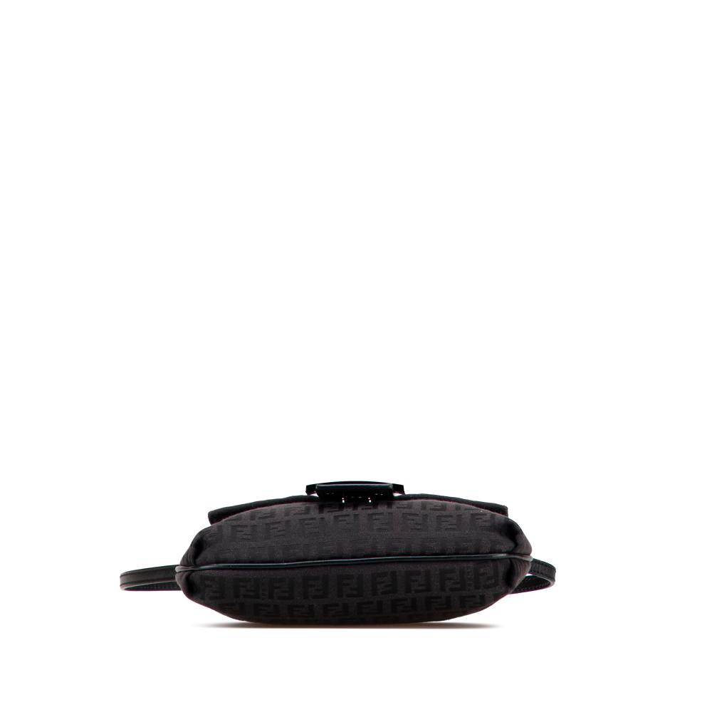 Fendi B Fendi Brown Dark Brown Canvas Fabric Zucchino Crossbody Italy