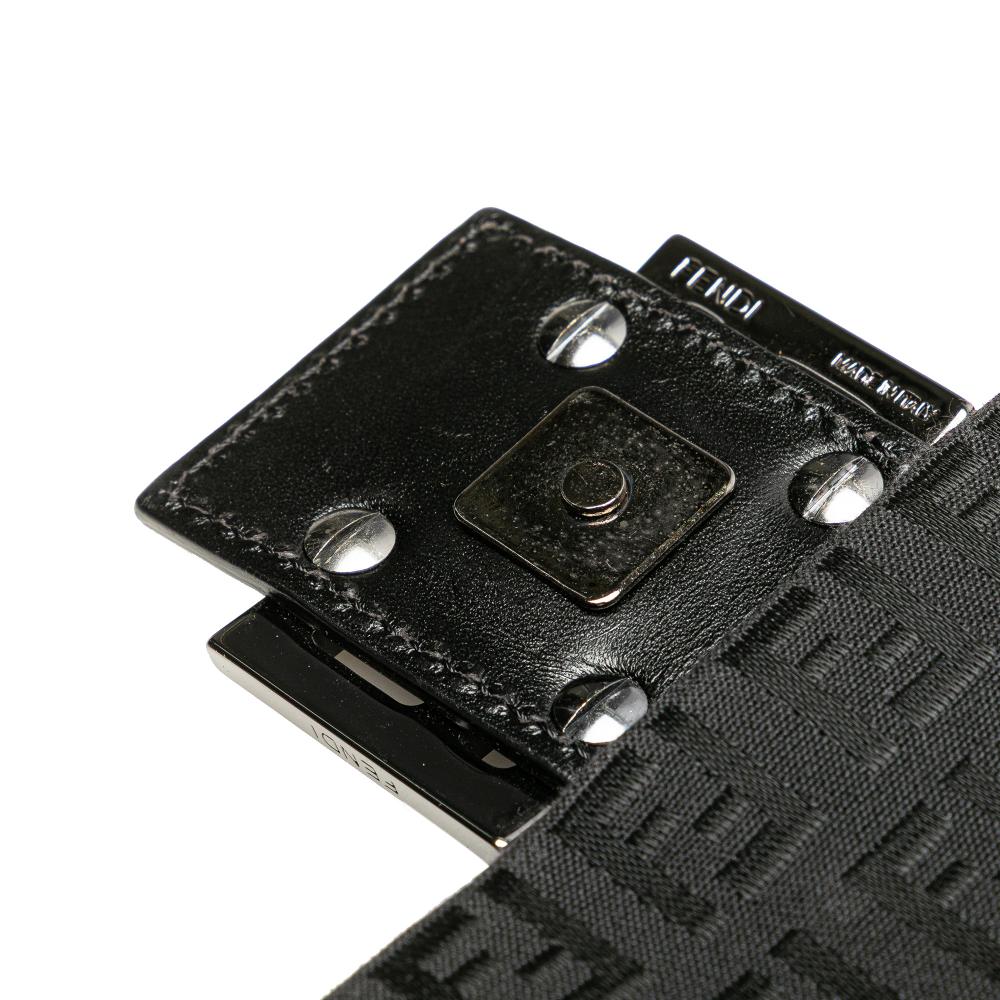 Fendi B Fendi Brown Dark Brown Canvas Fabric Zucchino Crossbody Italy