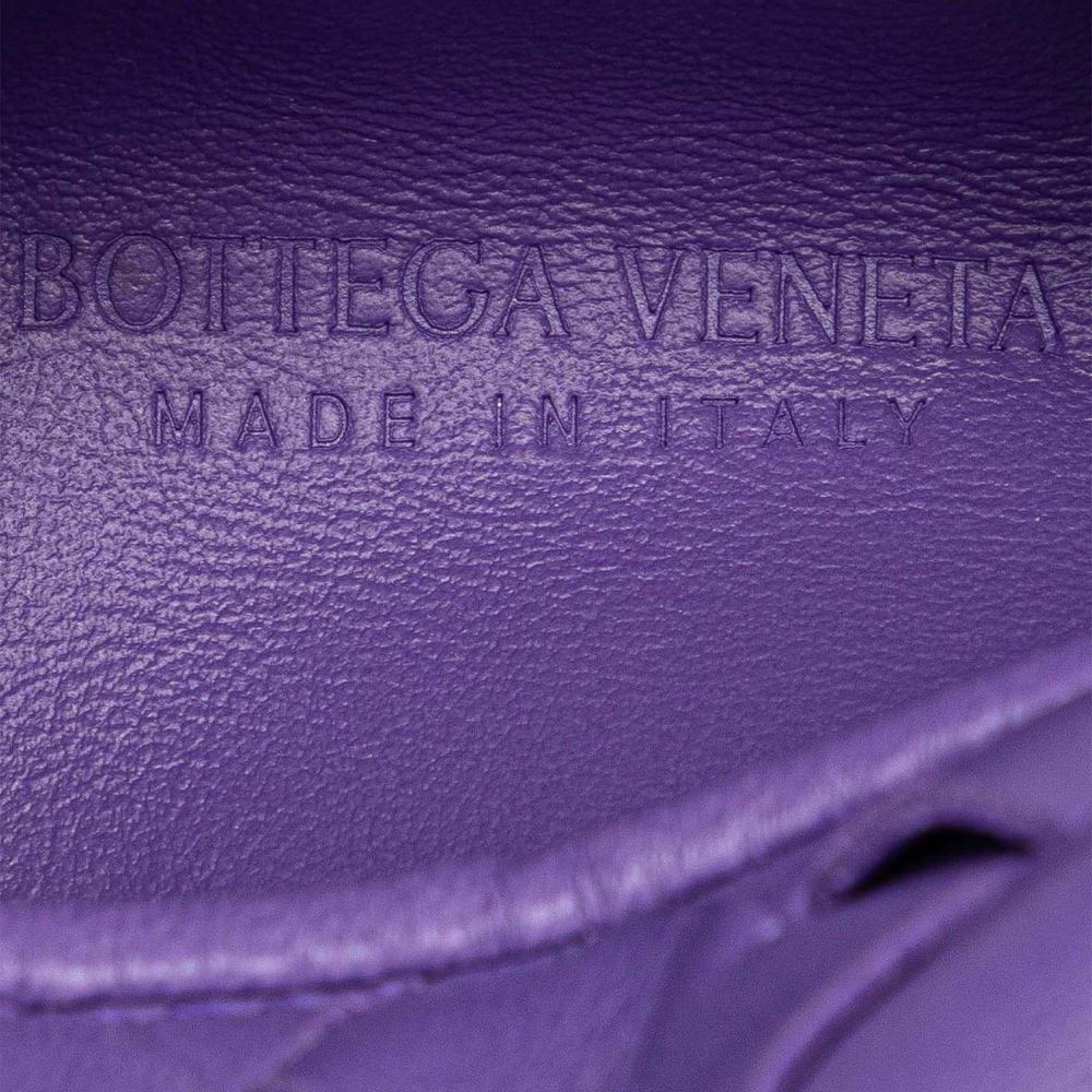 Bottega Veneta AB Bottega Veneta Purple Dark Purple Nappa Leather Leather Mini Nappa Intrecciato Jodie Italy