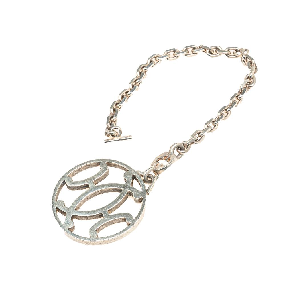 Hermès B Hermès Silver Palladium Metal Plated H Logo Bag Charm France