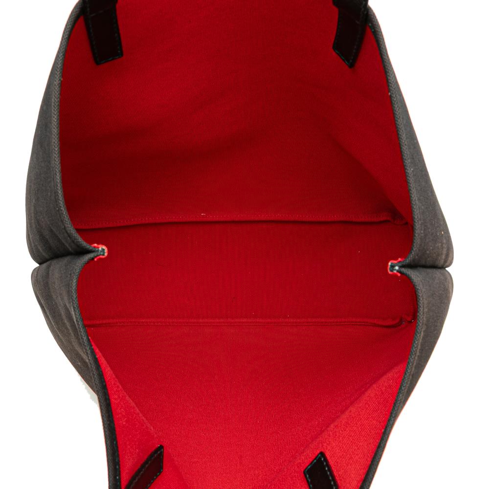 Prada B Prada Black Canvas Fabric Canapa Monkey Tote Italy