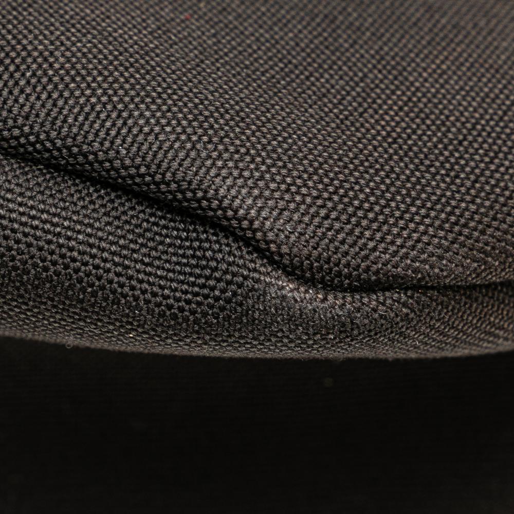 Prada B Prada Black Canvas Fabric Canapa Monkey Tote Italy