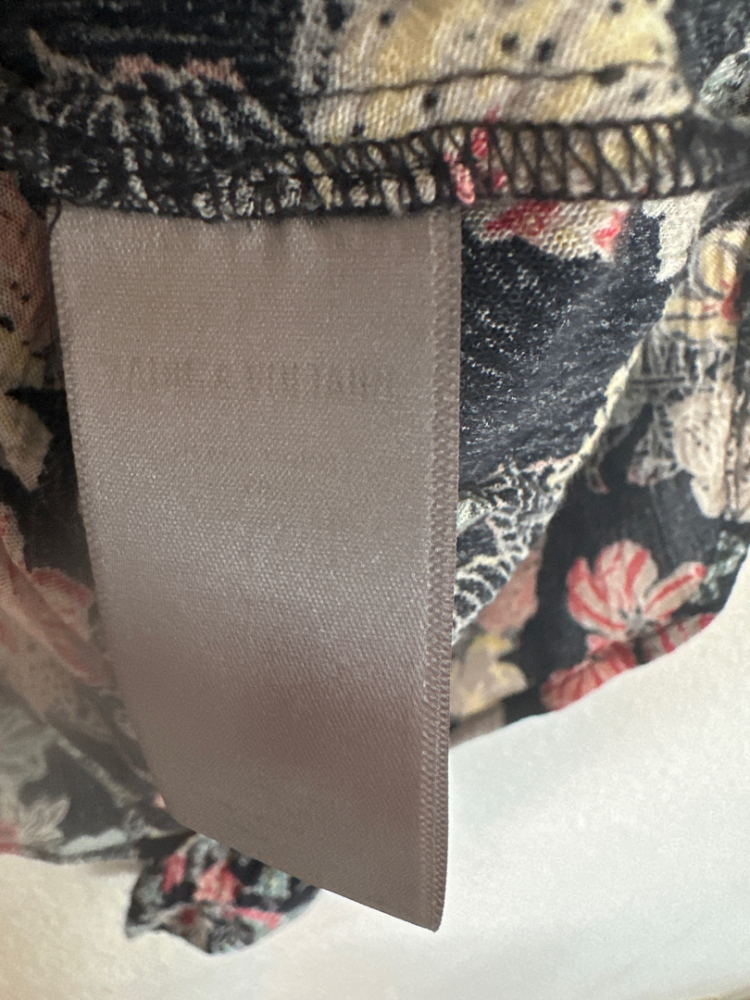 Zadig & Voltaire Chemisier noir fleuri