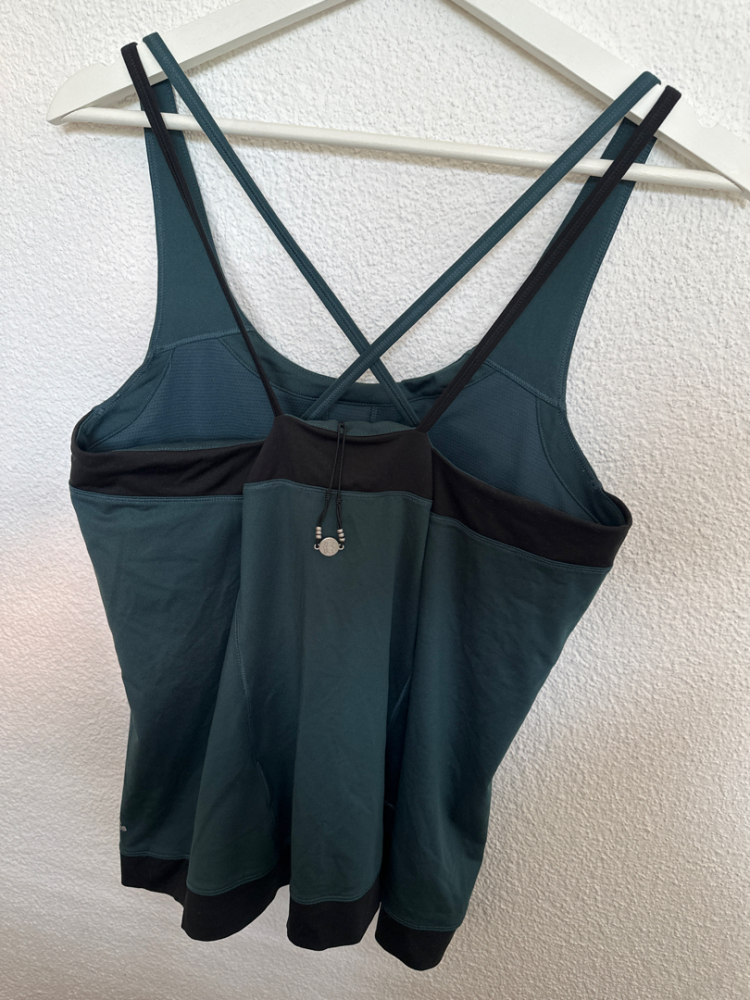 Adidas Dessus Climalite vert acier et noir