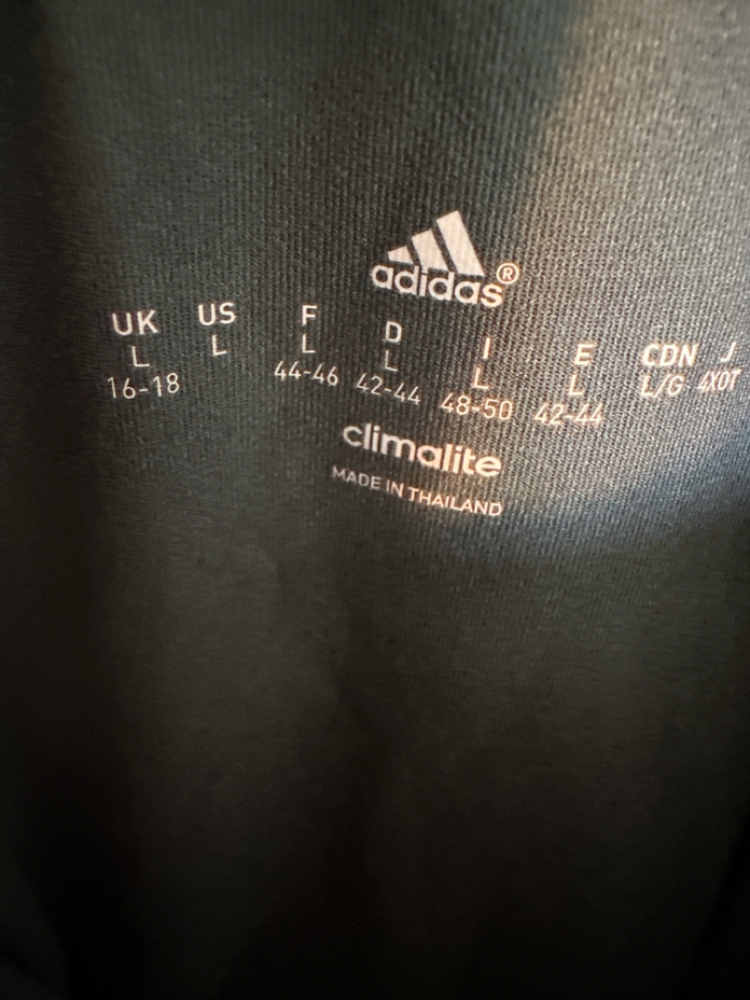 Adidas Dessus Climalite vert acier et noir