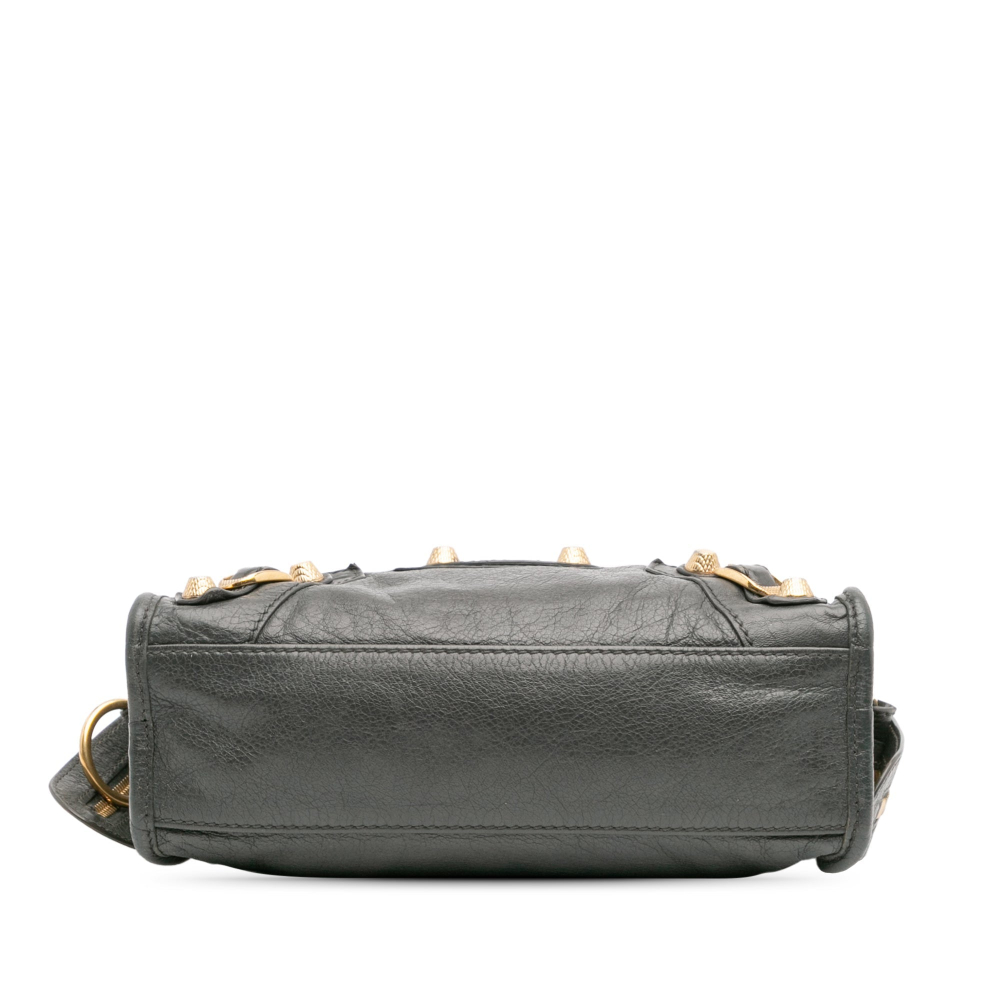 Balenciaga City Mini Leather Handbag Grey