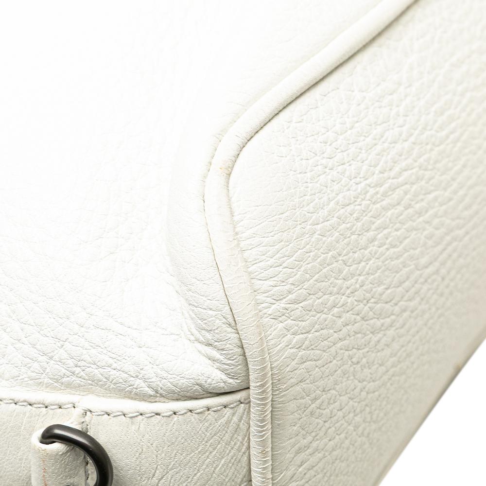 Bottega Veneta B Bottega Veneta White Calf Leather Handbag Italy