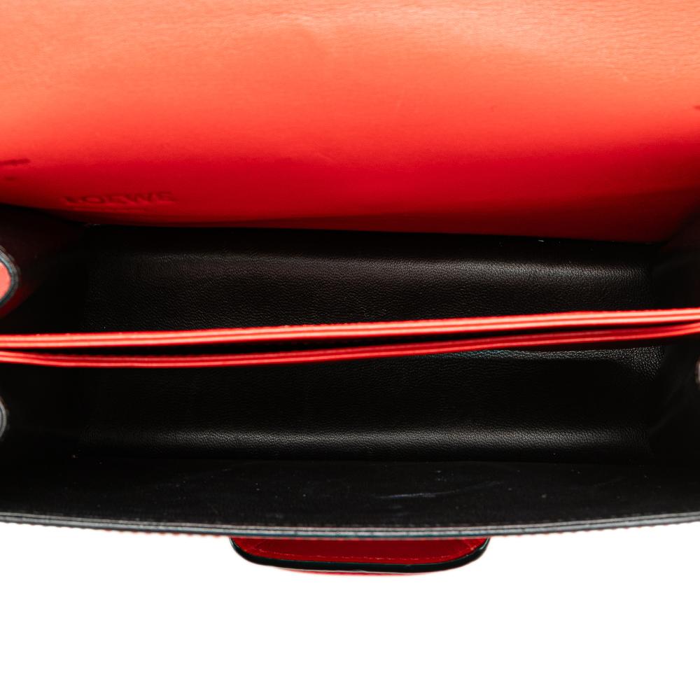 Loewe B LOEWE Red Calf Leather Medium Barcelona Crossbody Spain