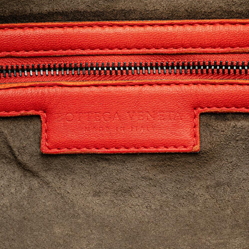 Bottega Veneta B Bottega Veneta Red Nappa Leather Leather Nappa Intrecciato Montaigne Shoulder Bag Italy