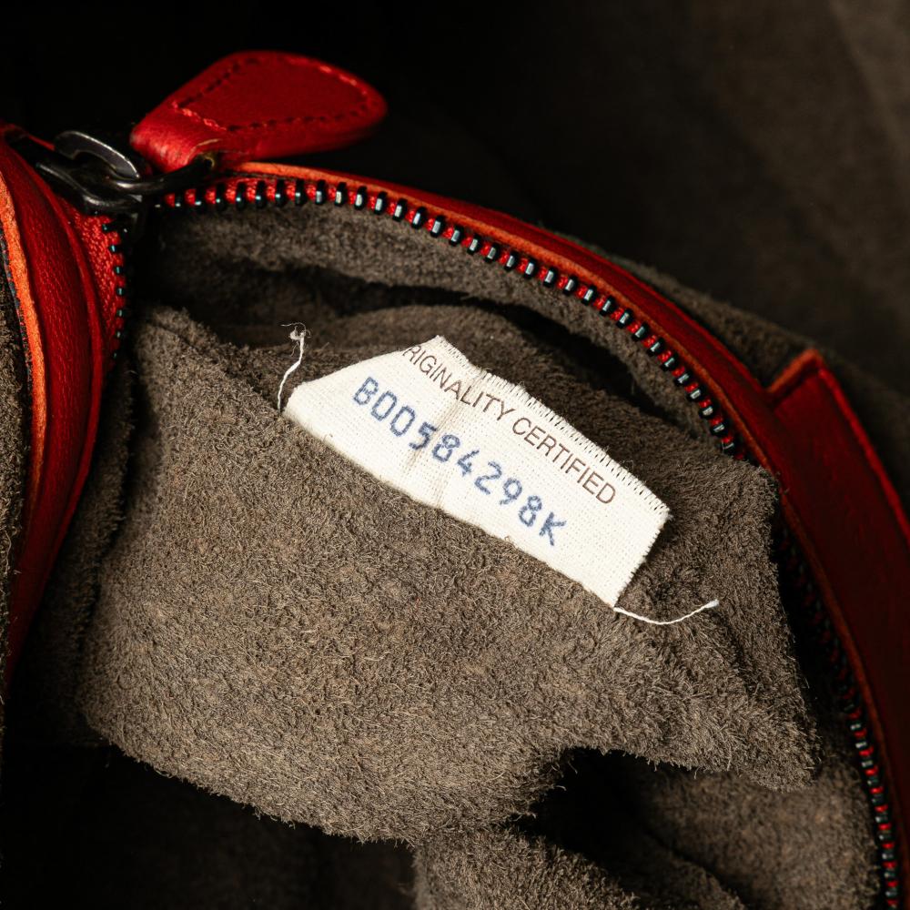 Bottega Veneta B Bottega Veneta Red Nappa Leather Leather Nappa Intrecciato Montaigne Shoulder Bag Italy