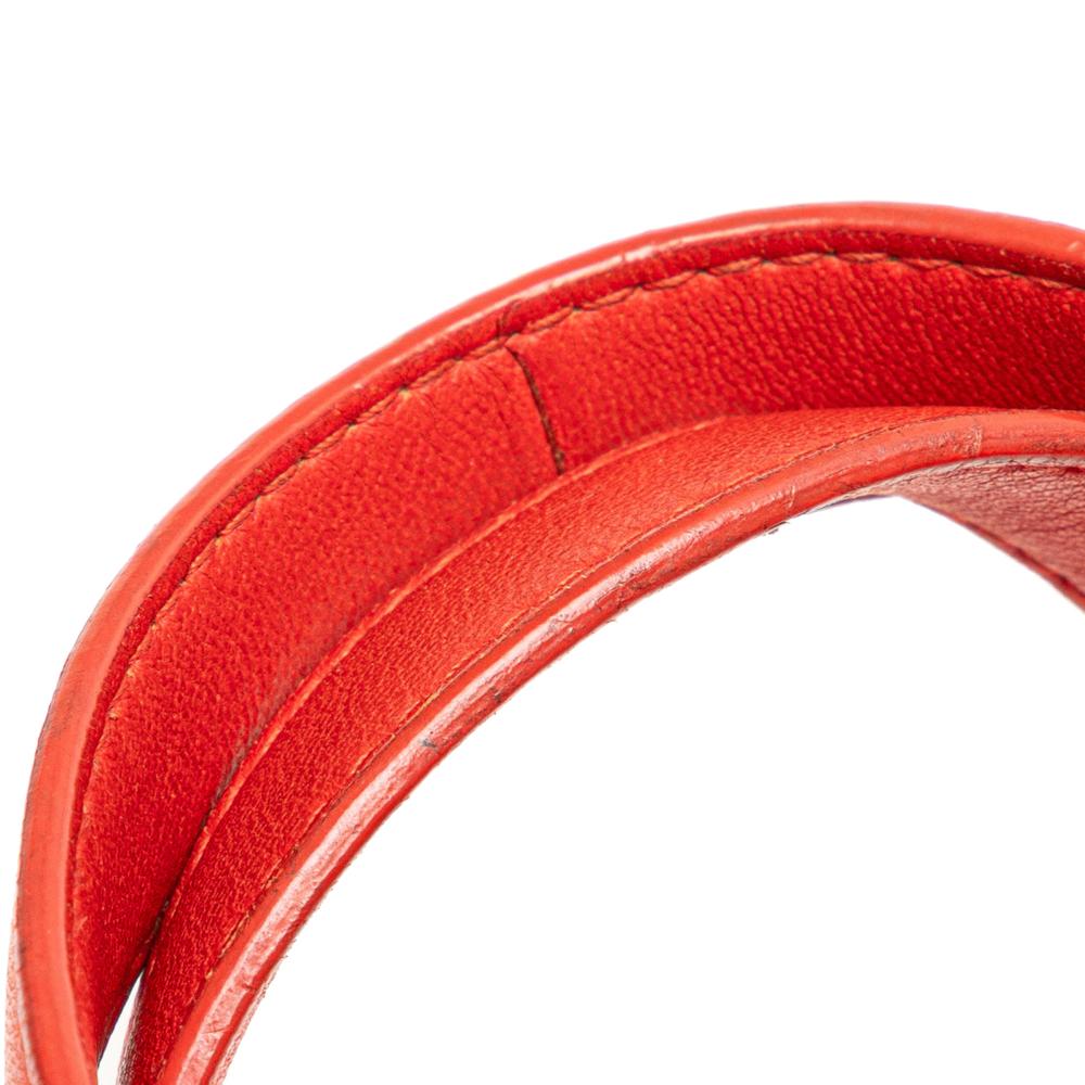 Bottega Veneta B Bottega Veneta Red Nappa Leather Leather Nappa Intrecciato Montaigne Shoulder Bag Italy