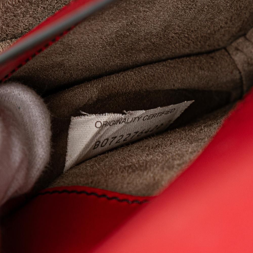 Bottega Veneta AB Bottega Veneta Red Nappa Leather Leather Nappa Intrecciato Microstud Montebello Crossbody Italy