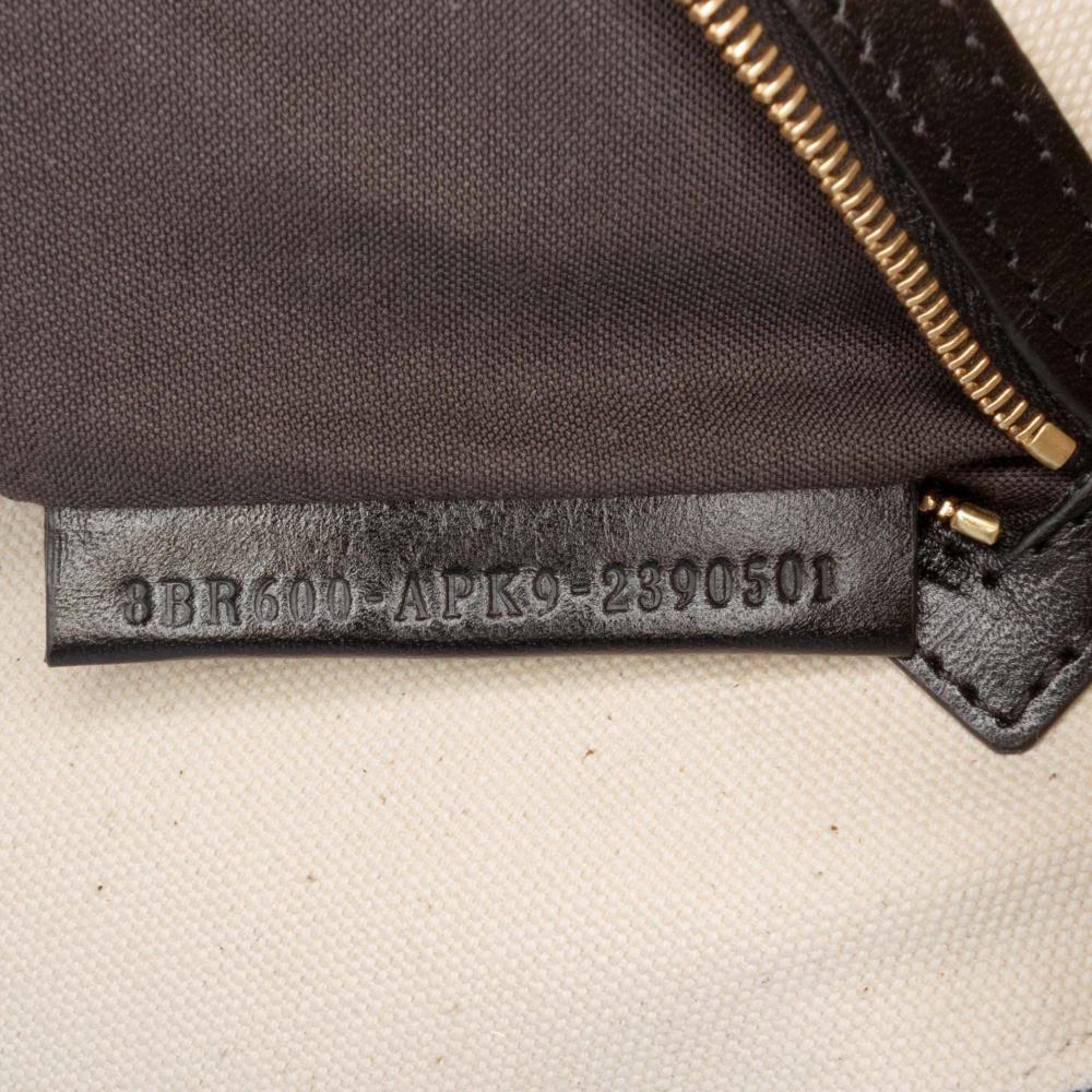 Fendi Brown Chinese Valentines Day Zucca Embroidered Canvas Baguette Satchel Italy