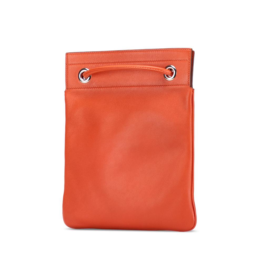 Hermès AB Hermès Orange Dark Orange Calf Leather Mini Swift Aline Bag France