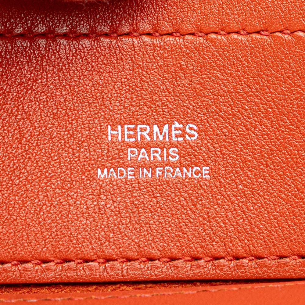 Hermès AB Hermès Orange Dark Orange Calf Leather Mini Swift Aline Bag France