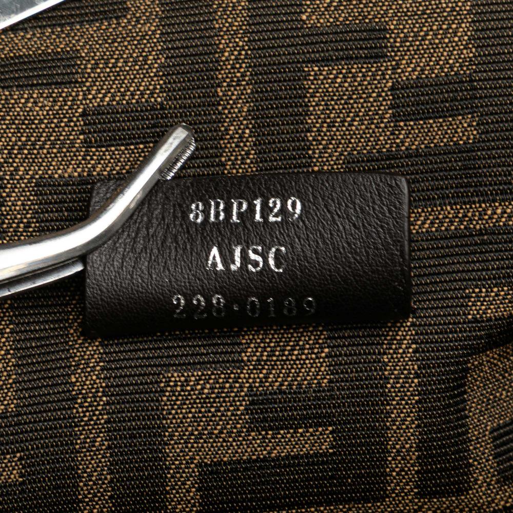 Fendi B Fendi Brown Suede Leather Small Fendi First and Striped Crossbody Italy