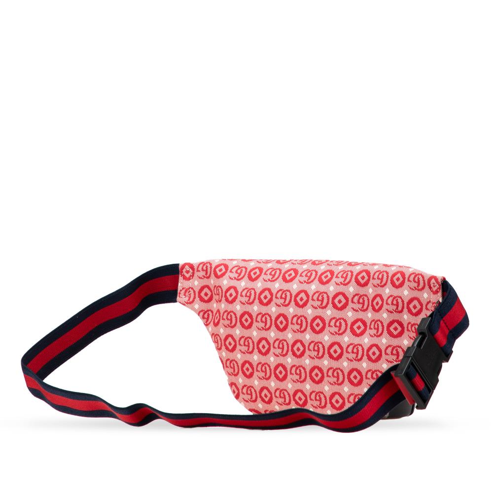 Gucci AB Gucci Red Canvas Fabric Kids GG Supreme Stars Web Belt Bag Italy