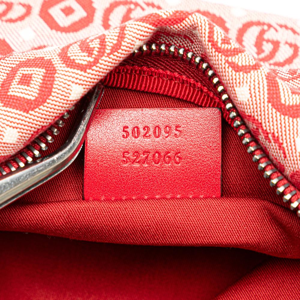 Gucci AB Gucci Red Canvas Fabric Kids GG Supreme Stars Web Belt Bag Italy