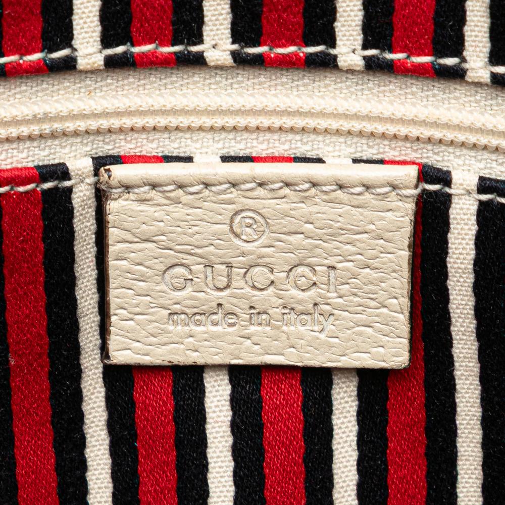 Gucci B Gucci Blue Dark Blue with White Canvas Fabric 85th Anniversary Logo Abbey D Ring Tote Italy