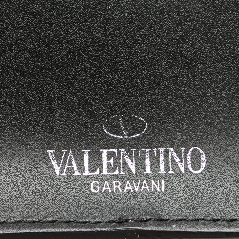 Valentino AB Valentino Black Calf Leather VLTN Belt Bag Italy