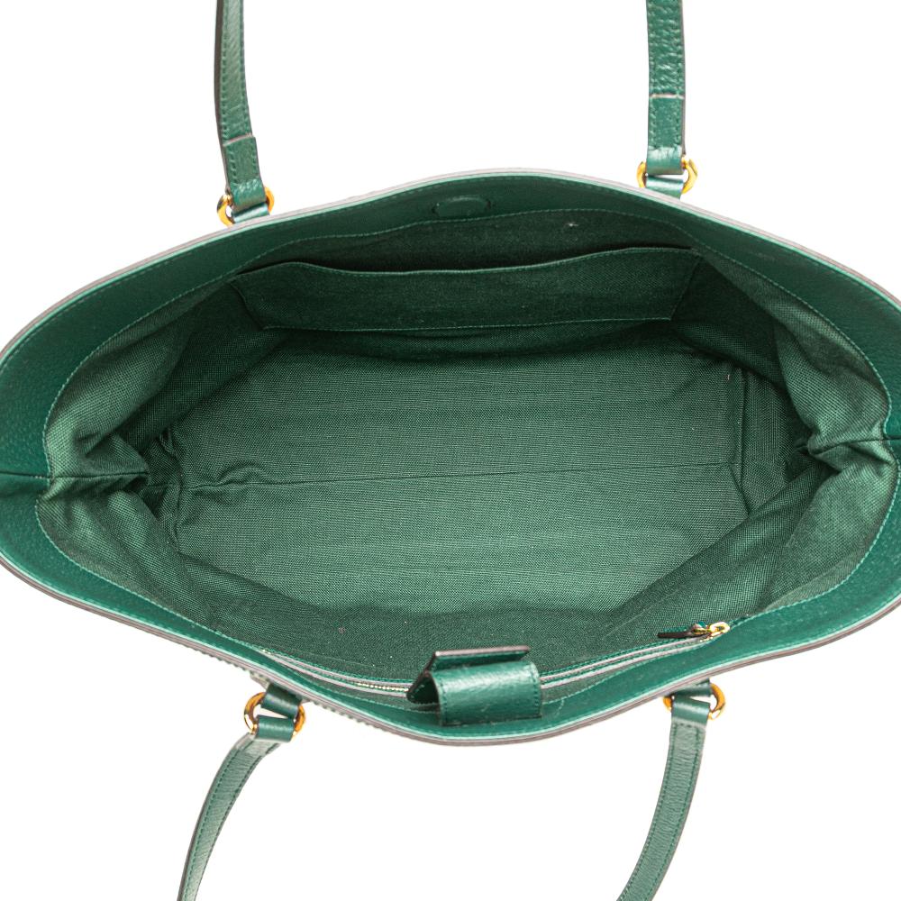 Gucci Brown 100th Anniversary Medium GG Canvas Embroidered Flower Ophidia Tote Italy