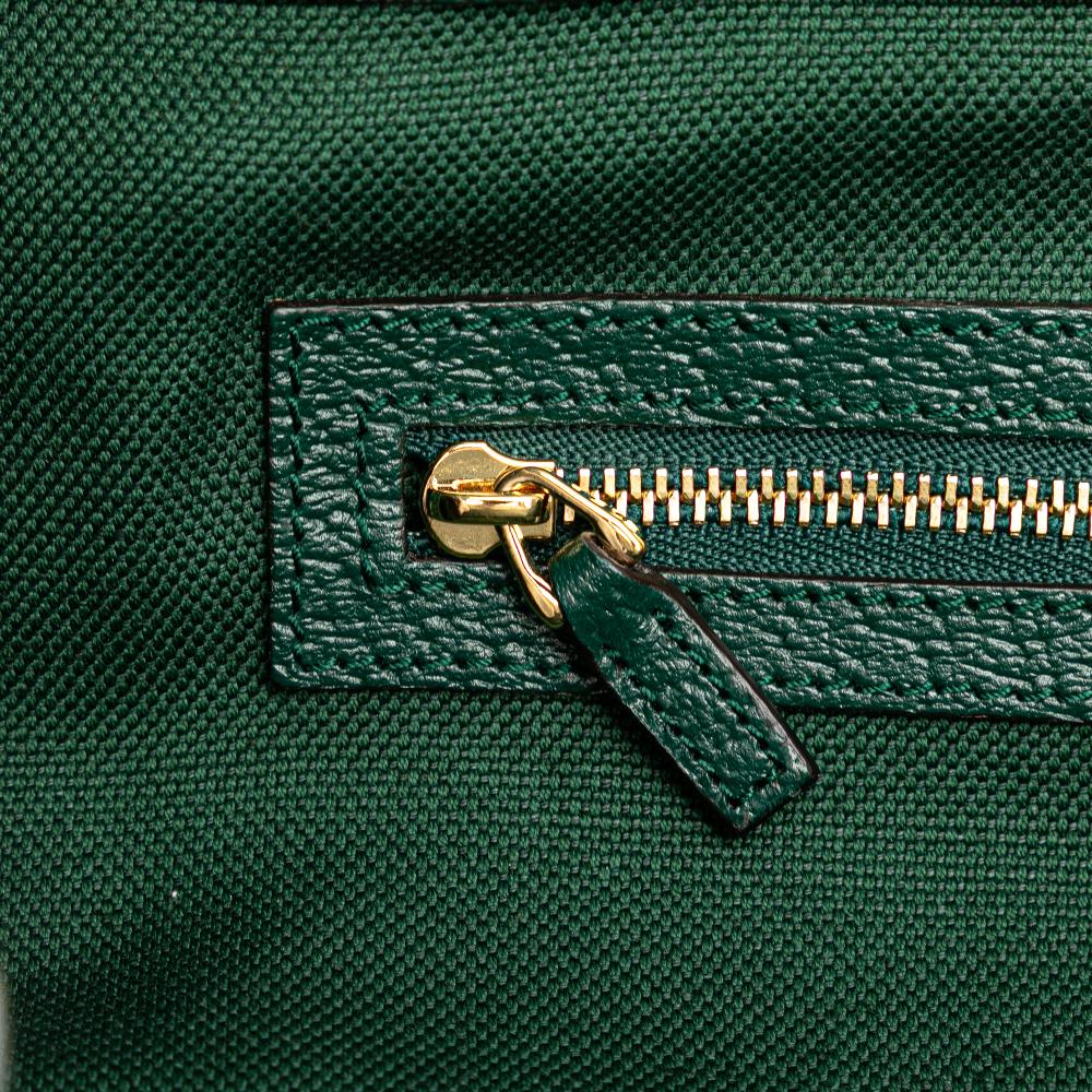 Gucci Brown 100th Anniversary Medium GG Canvas Embroidered Flower Ophidia Tote Italy